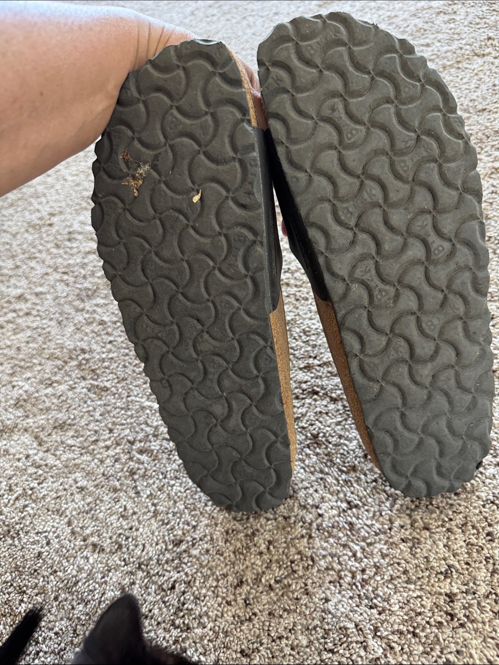 Birkenstock Black Single-Strap Slide Sandals - Picture 2 of 2